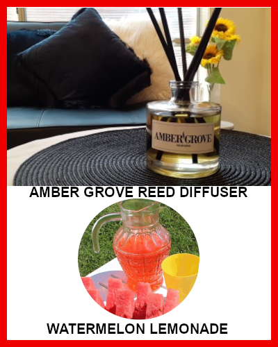 Gifts Actually - Amber Grove Reed Diffuser - Watermelon Lemonade Fragrance
