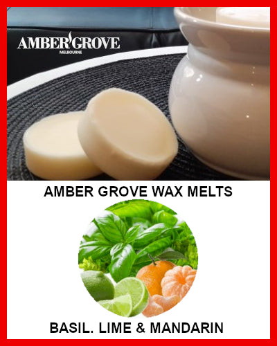 Gifts Actually - Amber Grove Scented Soy Wax Melts - Basil Lime and Mandarin