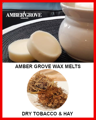 Gifts Actually - Amber Grove Scented Soy Wax Melts - Dry Tobacco & Hay