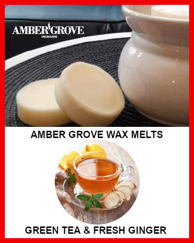Gifts Actually - Amber Grove Scented Soy Wax Melts - Green Tea and Fresh Ginger