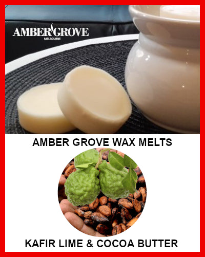 Gifts Actually - Amber Grove Scented Soy Wax Melts - Kaffir Lime and Cocoa Butter