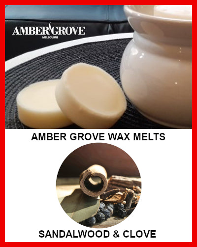 Gifts Actually - Amber Grove Scented Soy Wax Melts - Sandalwood and Clove