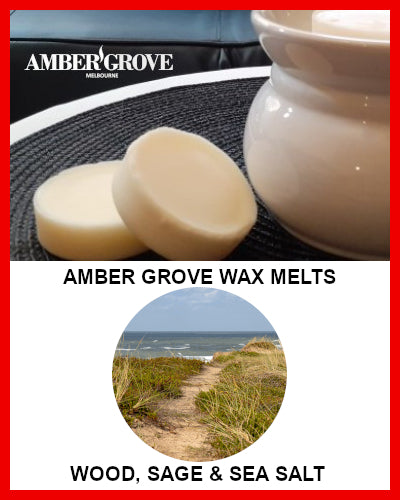 Gifts Actually - Amber Grove Scented Soy Wax Melts - Wood, Sage and Sea Salt