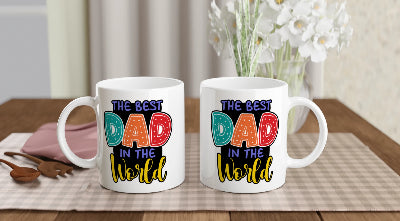 Gifts Actually - Best Dad in the World Mug – Colourful Father’s Day Gift