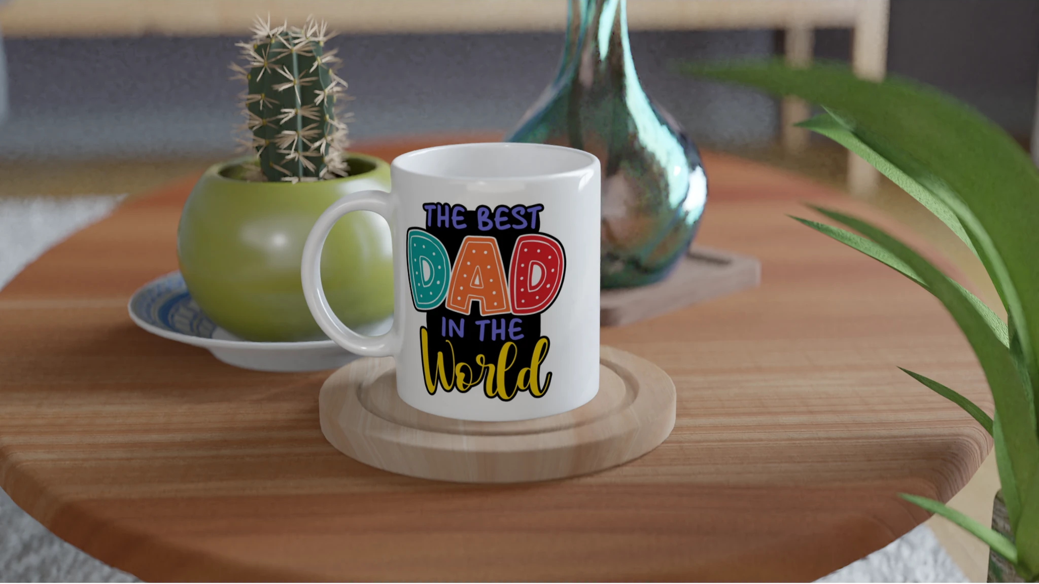Father's Day Mug for Dad – “Best Dad in the World” Ceramic Gift