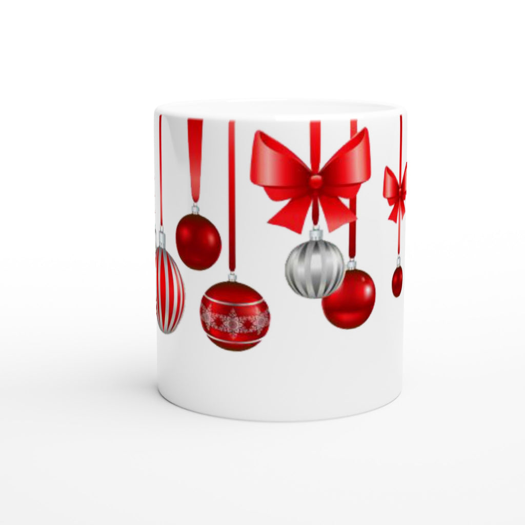 Gifts Actually - Christmas Coffee Cup  - Christmas Baubles - Front