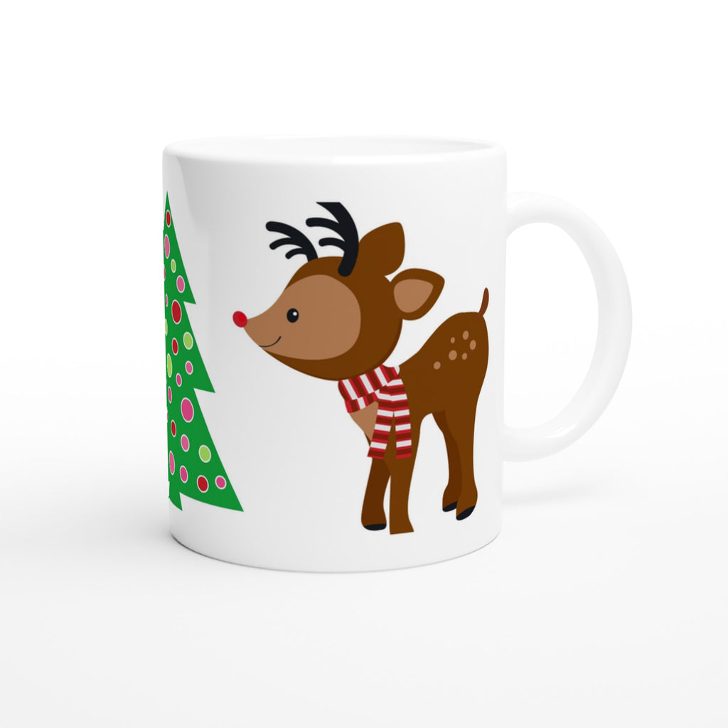Gifts Actually - Christmas Coffee Cup  - Reindeer (Boy) - Left
