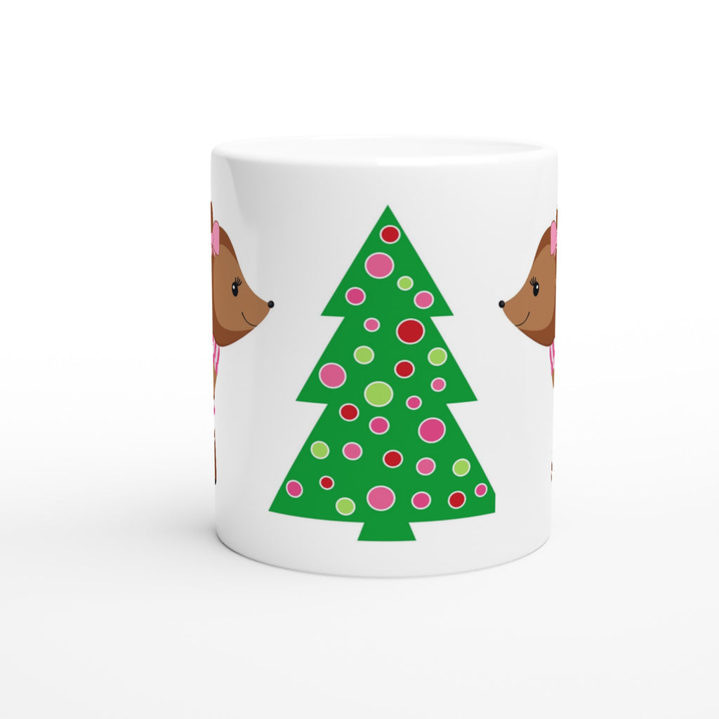 Gifts Actually - Christmas Coffee Cup  - Reindeer (Girl) - Front