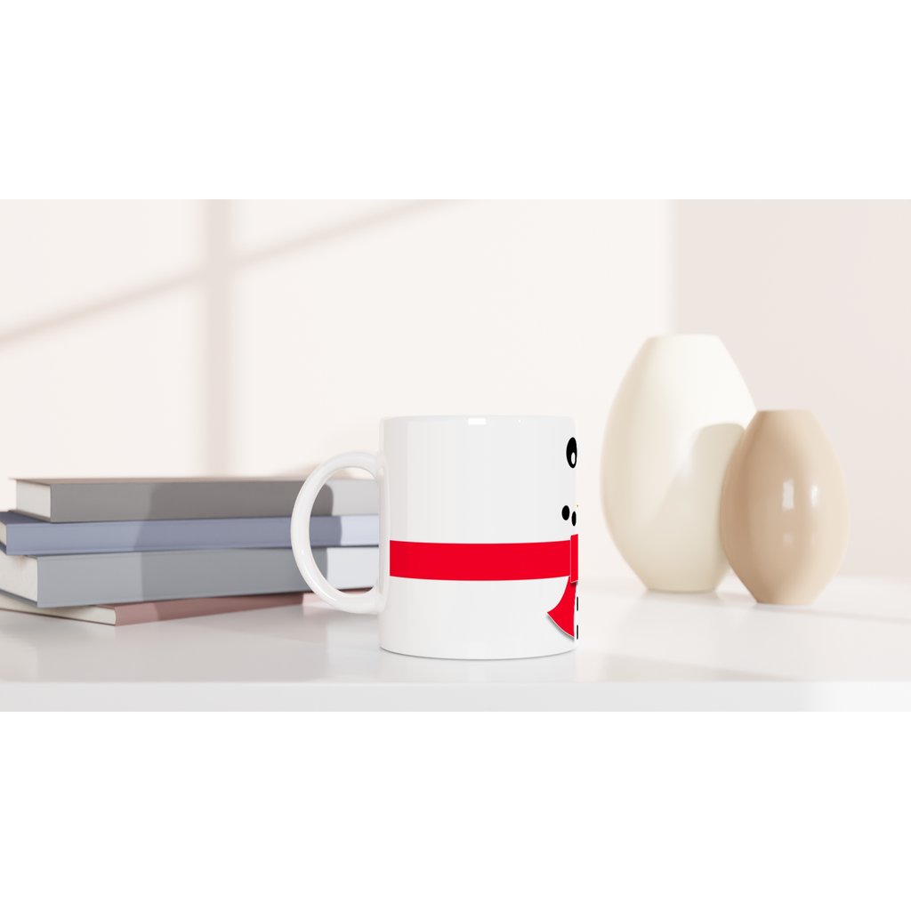 Gifts Actually - Christmas Coffee Cup  - Snowman - On a shelf