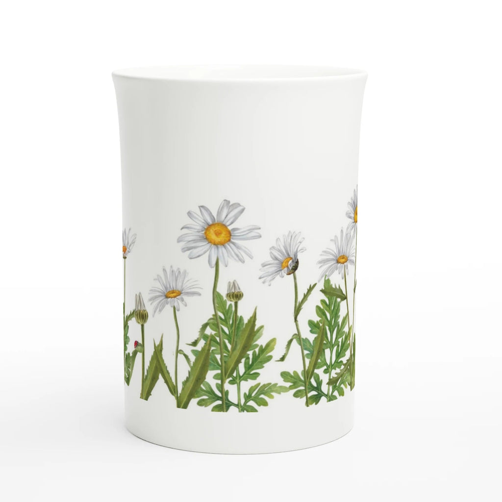 Gifts Actually - Coffee Cup - Porcelain - 295ml (10oz) - Daisies
