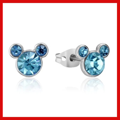 Disney Mickey March Birthstone Stud Earrings Gifts Actually Gifts Actually