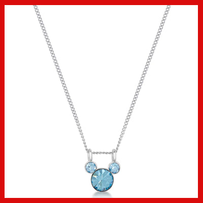 Gifts Actually - Disney Mickey - March Birthstone Necklace