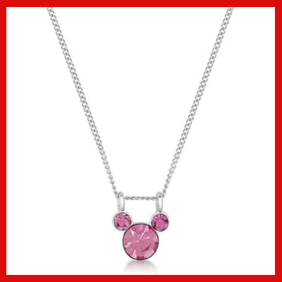 Gifts Actually - Disney Mickey - October Birthstone Necklace