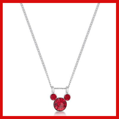 Gifts Actually - Disney Mickey - July Birthstone Necklace