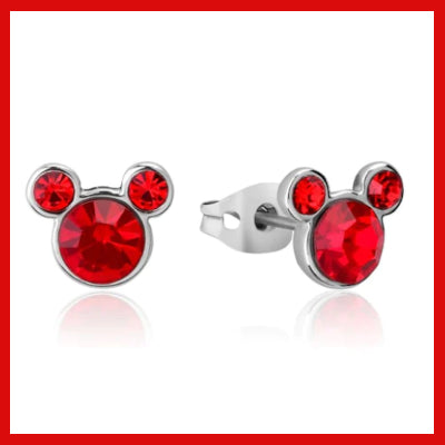 Gifts Actually - Disney Mickey - July Birthstone Stud Earrings