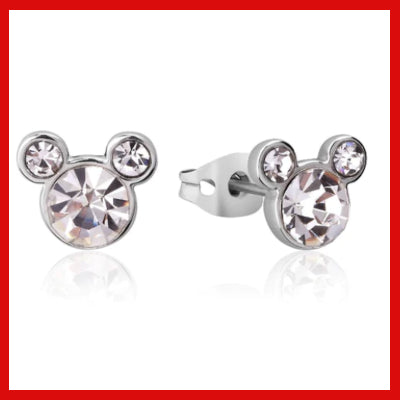 Gifts Actually - Disney Mickey - April Birthstone Stud Earrings