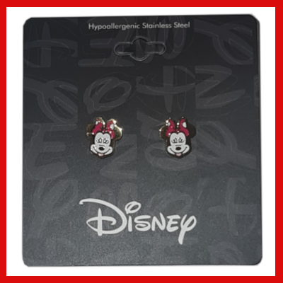 Gifts Actually - Disney Minnie Mouse Enamel Stud Earrings - in packaging
