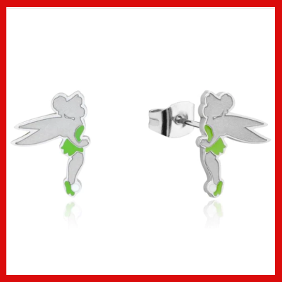 Gifts Actually - Disney Tinkerbell (Peter Pan)  Enamel Stud Earrings