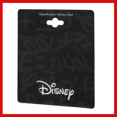 Gifts Actually - Disney Mickey Mouse Head Acetate Black Earrings - earring card