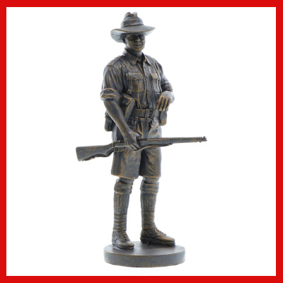 Gifts Actually - Australian Military Figurine - WW2 Digger - Front View