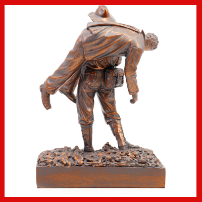 Gifts Actually - Australian Army Figurine - Leslie Bull Allen Spirit of Mateship - Back View