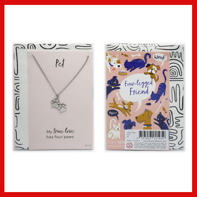 Gifts actually - Necklace - Pewter - Pets - True love has four paws - Necklace with Card