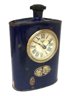 Gifts Actually - Old World Iron Drinking Flask Table Clock