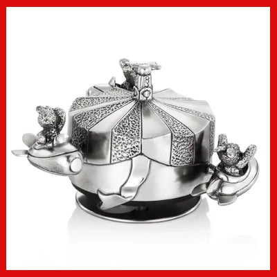 Gifts Actually - Royal Selangor Pewter - Bunnies Day Out Jet Rocket Music Carousel