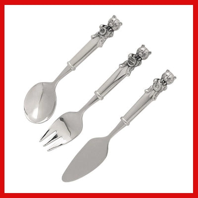 Gifts Actually - Royal Selangor Pewter - Teddy Bears' Picnic Cutlery Set