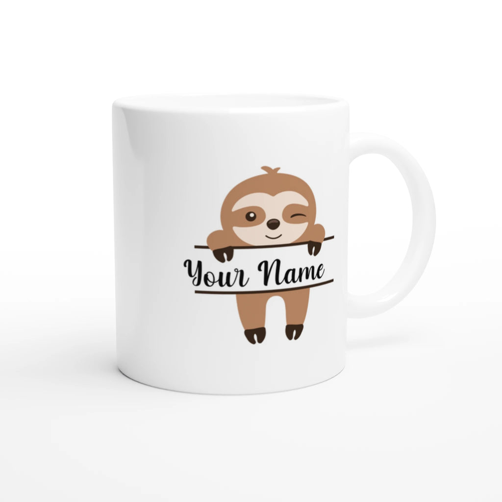 Gifts Actually - Personalised Coffee Cup - Sloth Design