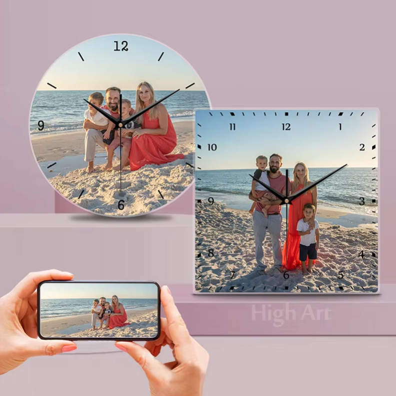 Gifts Actually - Wall Clock - Personalised Photo / Image