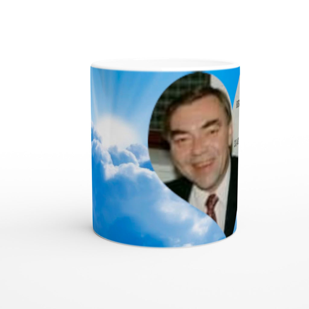 Gifts Actually - Memorial - Ceramic Mug  White 11oz (Clouds) - Front view