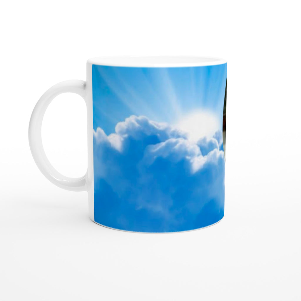 Gifts Actually - Memorial - Ceramic Mug  White 11oz (Clouds) - Right Side