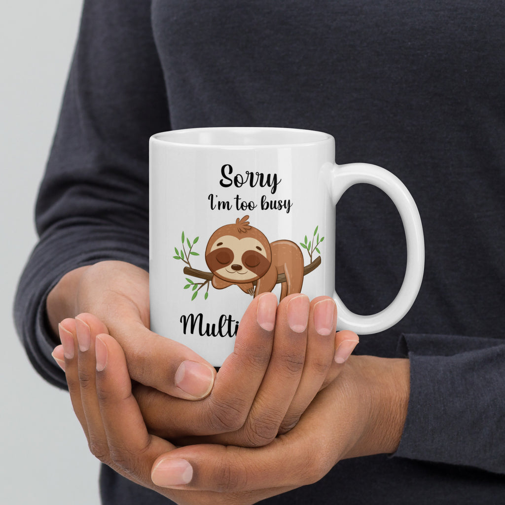 Gifts Actually - Sloth -Multislacking - Personalised ceramic mug