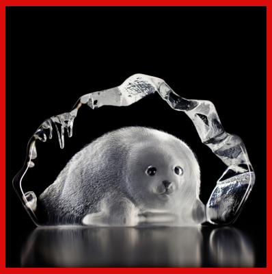 Gifts Actually - Mats Jonasson Crystal - Seal pup (33150). 