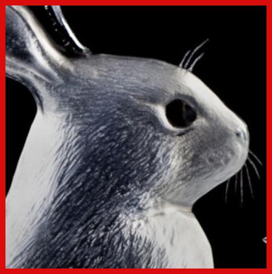 Gifts Actually - Mats Jonasson Crystal - Rabbit (33281) - Close-up