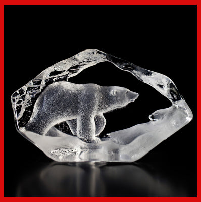 Gifts Actually - Mats Jonasson Crystal - Polar Bear (33550)