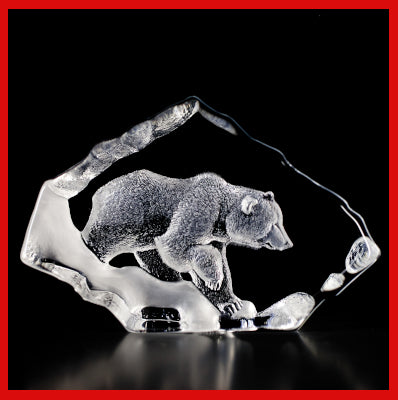 Gifts Actually - Mats Jonasson Crystal - Grizzly Bear (33607).