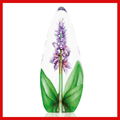Gifts Actually - Mats Jonasson Crystal - Floral Fantasy - Red Orchid - (33819). 