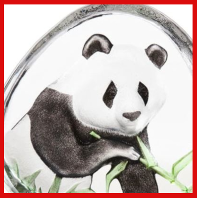 Gifts Actually - Mats Jonasson Crystal - Panda (33937). Close-up