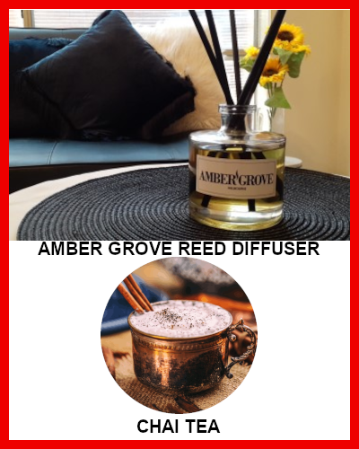 Gifts Actually - Amber Grove Reed Diffuser - Chai Tea Fragrance