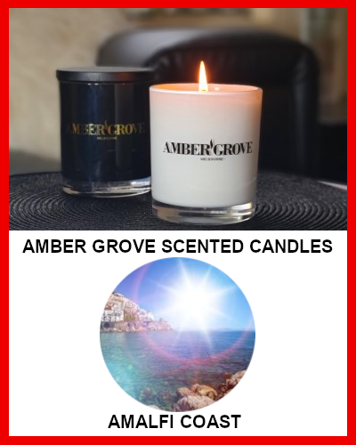 Gifts Actually - Amber Grove Soy Wax Candle - Amalfi Coast Fragrance