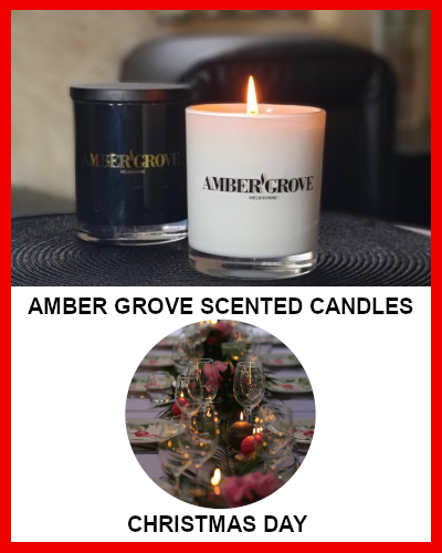 Gifts Actually - Amber Grove Soy Wax Candle - Christmas Day