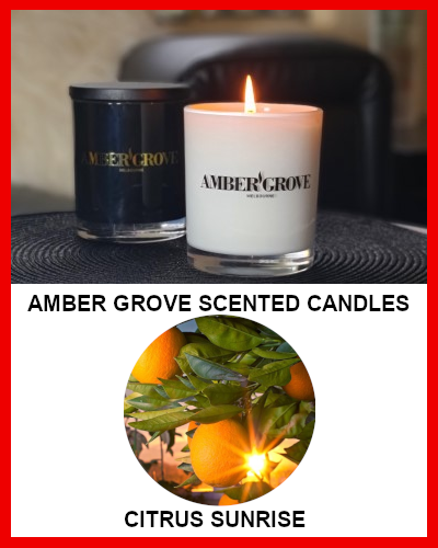 Gifts Actually - Amber Grove Soy Wax Candle - Citrus Sunrise