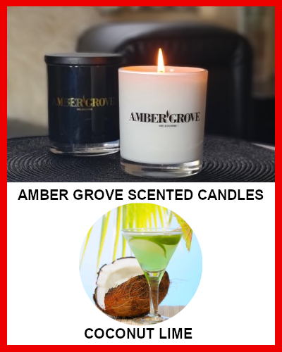 Gifts Actually - Amber Grove Soy Wax Candle - Coconut Lime