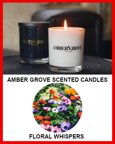 Gifts Actually - Amber Grove Soy Wax Candle - Floral Whispers Fragrance