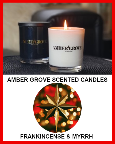 Gifts Actually - Amber Grove Soy Wax Candle - Frankincense & Myrrh