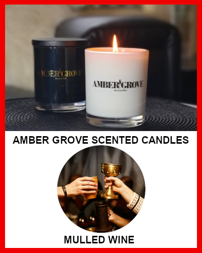 Gifts Actually - Amber Grove Soy Wax Candle - Mulled Wine