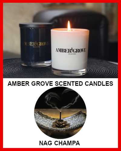 Gifts Actually - Amber Grove Soy Wax Candle - Nag Champa
