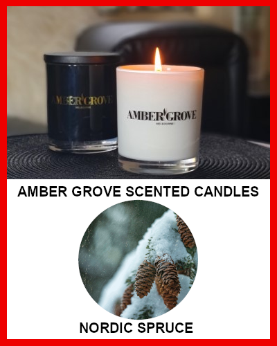 Gifts Actually - Amber Grove Soy Wax Candle - Nordic Spruce Fragrance